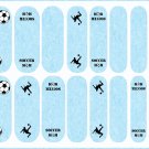 Nail Wraps Soccer Mom blue sports USA