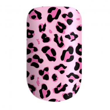 Nail Wraps Custom Printed Adhesive Vinyl, Pink Cheetah, Animal Print USA