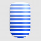 Nail Wraps Adhesive Vinyl, Blue Ombre, White Stripes USA