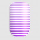Nail Wraps Adhesive Vinyl, Purple, Ombre, White Stripes USA