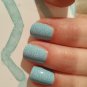 Nail Wraps Blue, Teal, Geometric Pattern USA