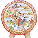 Antique Kutani Handpainted Geisha Plate Circa 1920's