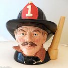 Royal Doulton The Fireman Character Toby Jug D6697 Excellent Condition