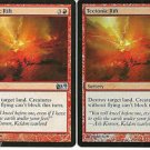 MTG Tectonic Rift 1x Holo 2x Regular M12 Magic Cards Red Uncommon Brand New