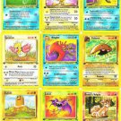 9X Rare 1st Ed. Pokemon Dark Jolteon-Zubat-Tentacruel-Horsea-Brock's Vulpix etc.