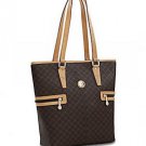 Rioni Signature Brown Tall Tote Shopper Hangbag Purse New With Tags List $190