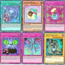 Yugioh Rare Holos-Fluffal Mouse-Toon Mask-Dark Magician-Red Eyes Burn-Black Cat