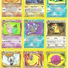 Pokemon 9X Team Rocket -Neo Destiny Dark Card Lot Dark Machamp Holo 10/82