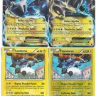 Pokemon Thundurus EX BW81 & 38/116 Thundurus 33/111 New + TCG Online Game Codes
