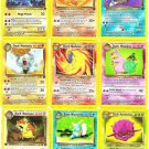 9x Rare Dark Pokemons Machamp Holo-Gyarados-Machoke-Slowbro-Flareon-Forretress