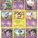 9X Lot Meloetta EX RC25/RC25-Emolga RC23/RC25 & 49/113-Gothorita-Gothita + BONUS