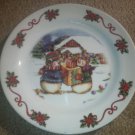 Set of 2 Mr and Mrs Snowman Plates Presents Cabin Large Melmac Colorful Trisa