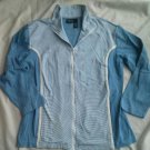 Bobbie Brooks Sport Ladies Sweatshirt Shirt Size 2X Blue Zip down Cotton NEW 20W