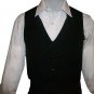Womens Tuxedo Vest, Bartender, Ladies NEW Waitress Uniform, Black