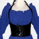 LOLITA PIRATE GOTHIC STEAM PUNK BURLESQUE CORSET LACE UP WAIST BUSTIER VEST BELT
