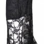 L BLACK BOHO Rockabilly Goth GOTHIC Gypsy STEAM PUNK EMO Hippie Lolita Skirt