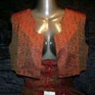 XL STEAMPUNK TRIBAL MEDIEVAL RENAISSANCE SASH WAIST CINCHER VEST COSTUME TOP SET