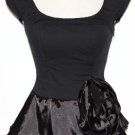 L BOHO Steam Punk Lolita Gothic Emo Rockabilly Vampire Gypsy Blouse Tunic Top