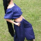 M NWT TRIBAL BELLY DANCE DANCER DANCING GYPSY HIPPIE GENIE CHOLI PEASANT TOP