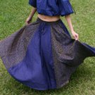 L BOHO RENAISSANCE BOHEMIAN GYPSY TRIBAL BELLY DANCE DANCER DANCING CIRCLE SKIRT