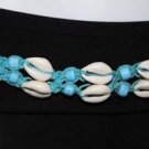 Boho TRIBAL Gypsy Belly Dance Dancing Hippie Cowrie Beaded Braided Shell Belt