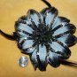 BLACK GOTHIC GYPSY FEATHER TRIBAL Burlesque Belly Dance Dancing Hair CLIP PIN