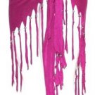 PURPLE Tribal Fusion Belly Dance Dancing Burlesque Gothic Shawl Hip Scarf Belt