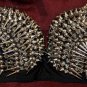 Silv Tribal Gothic Goth Burlesque Belly Dance Dancing Spike Fetish Bra Top Sz 38