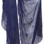 BLUE 3 YARD GOTH GOTHIC TRIBAL BELLYDANCE BELLY DANCE DANCING VEIL SCARF WRAP