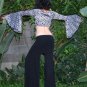 S TRIBAL GOTHIC GOTH BELLY DANCE DANCING HAREM GAUCHO PALAZZO SKIRT BELT PANTS