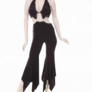 S Open Back Tribal Belly Dance Gothic Vampire Choli Top