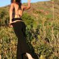 S Open Back Tribal Belly Dance Gothic Vampire Choli Top