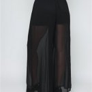 M TRIBAL BURLESQUE FESTIVAL GOTHIC BELLY DANCING STRIPED PALAZZO GAUCHO PANTS