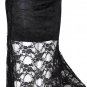 S BLACK BOHO BELLY DANCE DANCING Goth GOTHIC Gypsy STEAM PUNK SLIT Hippie Skirt