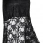 S BLACK BOHO BELLY DANCE DANCING Goth GOTHIC Gypsy STEAM PUNK SLIT Hippie Skirt