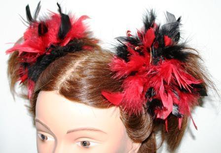 BURLESQUE FEATHER TRIBAL Belly Dancing Hair CLIP PIN