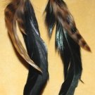 Gypsy Gothic Goth Steam PUnk Tribal BOHO Feather Belly Dance Dancing Earrings