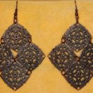 Filigree Steam Punk TRIBAL Gypsy Chandelier Renaissance Belly Dancing Earrings
