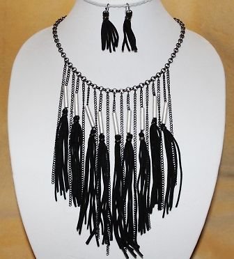 BOHO ETHNIC GOTHIC GOTH GYPSY TRIBAL Burlesque Belly Dancing Dance Necklace Set
