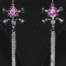 SKULL GOTHIC CHAIN TRIBAL Belly Dance Dancing Earrings