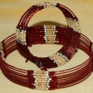 BOHO HIPPIE ETHNIC Gypsy Tribal Belly Dance Dancing Choker Cuff Jewelry Set 2 Pc