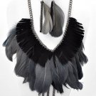 GOTHIC GYPSY TRIBAL Burlesque Renaissance Bellydance Belly Dancing Necklace Set