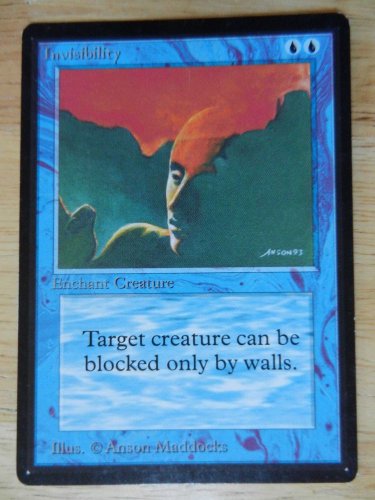 MTG x1 Beta INVISIBILITY See Pictures Fazmataztical_Dragon