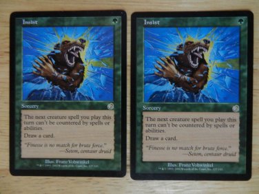 MTG X2 Torment INSIST See pictures Fazmataztical_Dragon