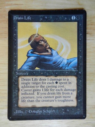 MTG x1 Beta DRAIN LIFE See Pictures Fazmataztical_Dragon