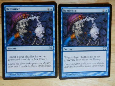 MTG X2 10th Tenth Xth REMINISCE See Pictures Fazmataztical_Dragon