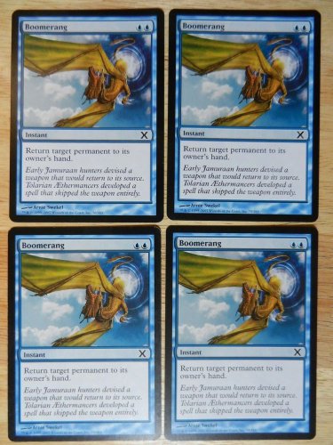 MTG X4 10th Tenth Xth BOOMERANG See Pictures Fazmataztical_Dragon