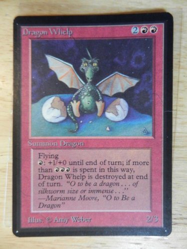 MTG x1 Beta DRAGON WHELP x1 See Pictures Fazmataztical_Dragon