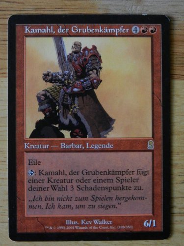 MTG X1 KAMAHL, PIT FIGHTER German? Odyssey See Pictures Fazmataztical_Dragon