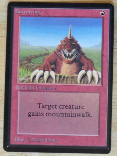 MTG x1 Beta BURROWING See Pictures Fazmataztical_Dragon
